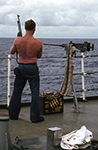 1972 Transiting to Westpac - 50 caliber machine gun