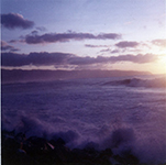 Nice sunset and surf