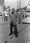 Vern Trenkle on the flight deck
